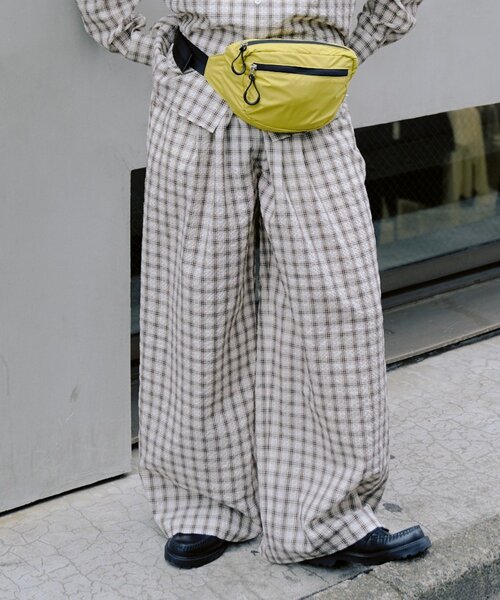 WHIMSIC（ウィムジック）の「【UNISEX/2サイズ展開/SETUP対応】スリーピングパンツ（その他パンツ・メンズ・ブルー/ベージュ系その他/ベージュ・2/1）」の10枚目の写真