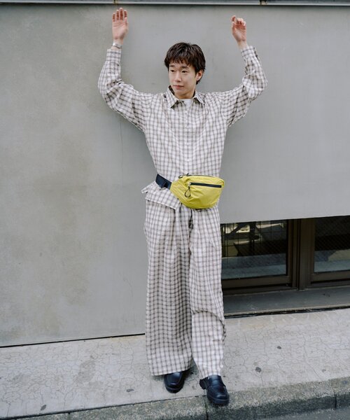 WHIMSIC（ウィムジック）の「【UNISEX/2サイズ展開/SETUP対応】スリーピングパンツ（その他パンツ・メンズ・ブルー/ベージュ系その他/ベージュ・2/1）」の12枚目の写真
