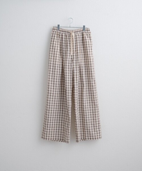 WHIMSIC（ウィムジック）の「【UNISEX/2サイズ展開/SETUP対応】スリーピングパンツ（その他パンツ・メンズ・ブルー/ベージュ系その他/ベージュ・2/1）」の15枚目の写真