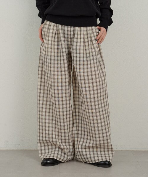 WHIMSIC（ウィムジック）の「【UNISEX/2サイズ展開/SETUP対応】スリーピングパンツ（その他パンツ・メンズ・ブルー/ベージュ系その他/ベージュ・2/1）」の22枚目の写真