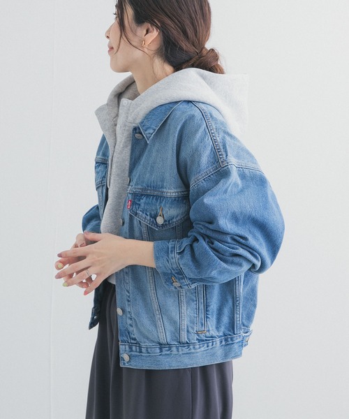 Levi's(リーバイス)の「LEVI’S 90S トラッカー(デニムジャケット・レディース・ブラック/ライトブルー・SMALL)」の2枚目の写真