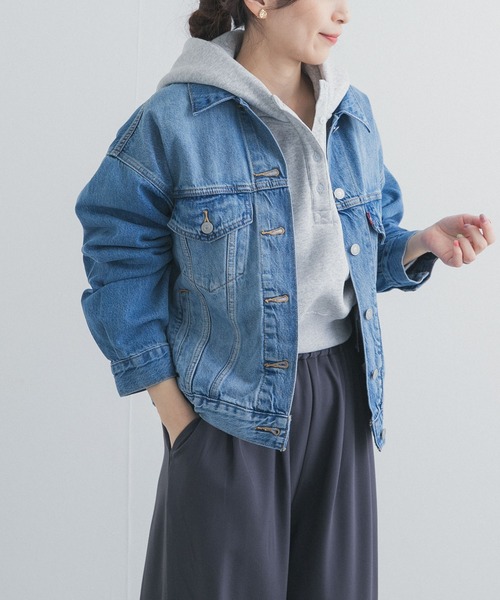 Levi's(リーバイス)の「LEVI’S 90S トラッカー(デニムジャケット・レディース・ブラック/ライトブルー・SMALL)」の8枚目の写真