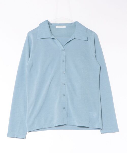 Doux archives（ドゥアルシーヴ）の「キャミＳＥＴアンサンブルカーディガン（シャツ/ブラウス・レディース・サックスブルー/ブラック・FREE）」の2枚目の写真