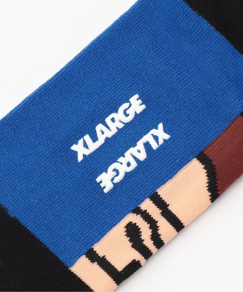 XLARGE KIDS（エクストララージキッズ）の「ファニーゴリラビッグフェイス ショートソックス（ソックス/靴下・キッズ・イエロー/ホワイト/ブルー・13-15cm/15-17cm/19-21cm/17-19cm）」の6枚目の写真