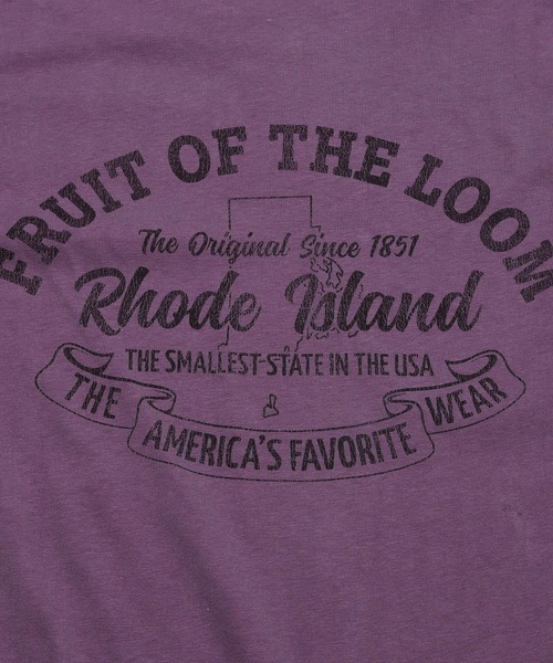 FRUIT OF THE LOOM(フルーツオブザルーム)の「【FRUIT OF THE LOOM】19/-スラブ天竺Tシャツ5 / フルーツオブザルーム 半袖 ロゴ&メッセージ Tシャツ(Tシャツ/カットソー・メンズ・パープル/チャコールグレー/アイボリー・M/L/S)」の10枚目の写真