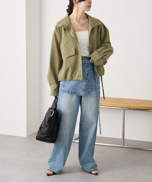 RIVE DROITE（リヴドロワ）の「予約【A・MONN(アモン)】DENIM apron（デニムスカート・レディース・ブルー・FREE）」の18枚目の写真