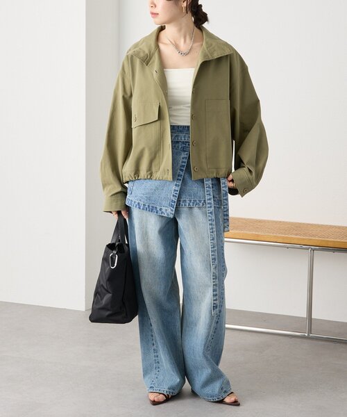 RIVE DROITE（リヴドロワ）の「予約【A・MONN(アモン)】DENIM apron（デニムスカート・レディース・ブルー・FREE）」の19枚目の写真