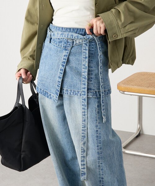 RIVE DROITE（リヴドロワ）の「予約【A・MONN(アモン)】DENIM apron（デニムスカート・レディース・ブルー・FREE）」の22枚目の写真