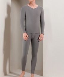 Blanc de Blue（ブランドブルー）の「極暖発熱インナー保温シャツパンツ上下セット（インナーウェア/肌着）」