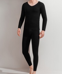 Blanc de Blue（ブランドブルー）の「極暖発熱インナー保温シャツパンツ上下セット（インナーウェア/肌着）」