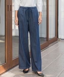 セルロースデニムワイドパンツ