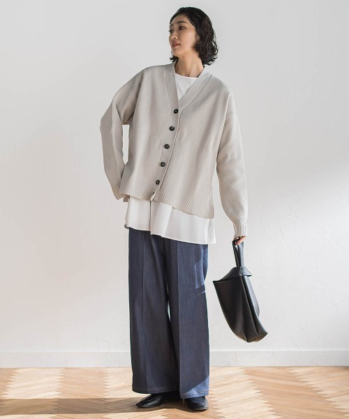 la.f…(ラエフ)の「セルロースデニムワイドパンツ(デニムパンツ・レディース・ネイビー/ブラック・9号/11号/7号)」の5枚目の写真
