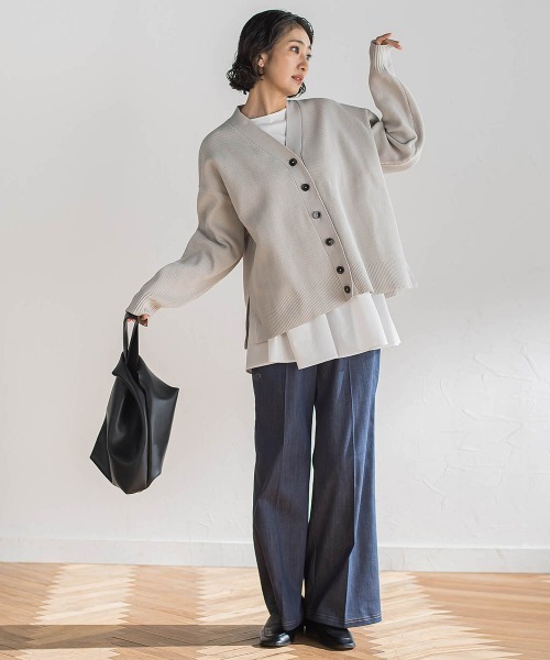 la.f…(ラエフ)の「セルロースデニムワイドパンツ(デニムパンツ・レディース・ネイビー/ブラック・9号/11号/7号)」の6枚目の写真