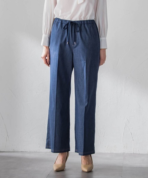 la.f…(ラエフ)の「セルロースデニムワイドパンツ(デニムパンツ・レディース・ネイビー/ブラック・9号/11号/7号)」の17枚目の写真