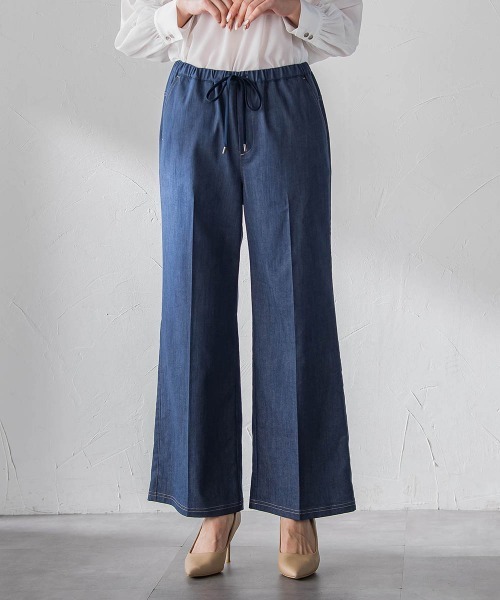 la.f…(ラエフ)の「セルロースデニムワイドパンツ(デニムパンツ・レディース・ネイビー/ブラック・9号/11号/7号)」の10枚目の写真