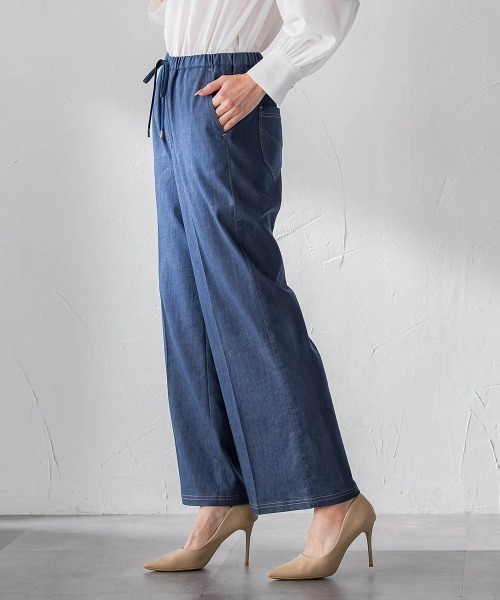 la.f…(ラエフ)の「セルロースデニムワイドパンツ(デニムパンツ・レディース・ネイビー/ブラック・9号/11号/7号)」の11枚目の写真