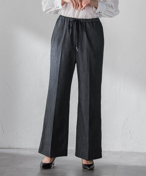 la.f…(ラエフ)の「セルロースデニムワイドパンツ(デニムパンツ・レディース・ネイビー/ブラック・9号/11号/7号)」の18枚目の写真