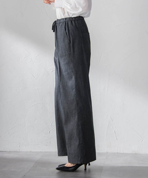 la.f…(ラエフ)の「セルロースデニムワイドパンツ(デニムパンツ・レディース・ネイビー/ブラック・9号/11号/7号)」の19枚目の写真