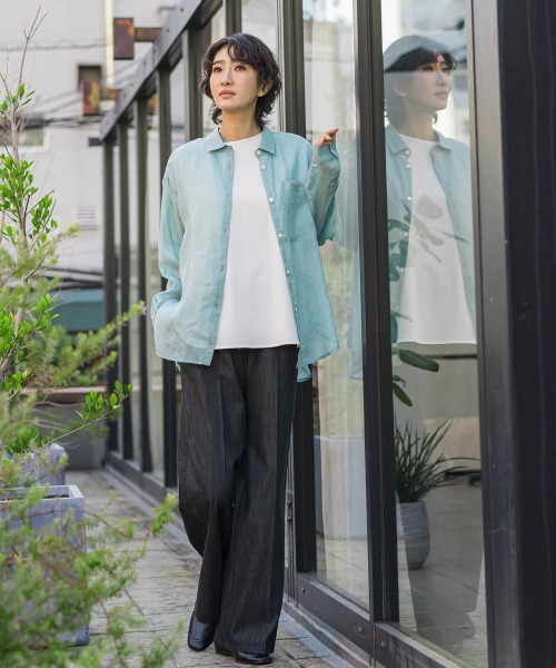 la.f…(ラエフ)の「セルロースデニムワイドパンツ(デニムパンツ・レディース・ネイビー/ブラック・9号/11号/7号)」の12枚目の写真