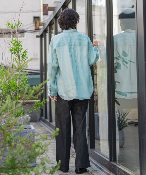 la.f…(ラエフ)の「セルロースデニムワイドパンツ(デニムパンツ・レディース・ネイビー/ブラック・9号/11号/7号)」の14枚目の写真