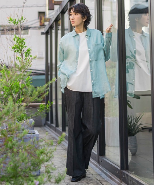 la.f…(ラエフ)の「セルロースデニムワイドパンツ(デニムパンツ・レディース・ネイビー/ブラック・9号/11号/7号)」の15枚目の写真