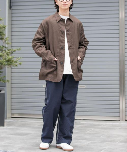 FORK&SPOON（フォークアンドスプーン）の「FORK&SPOON　リネンカバーオールシャツジャケット（その他アウター・メンズ・ベージュ系その他/ブラウン・5/4）」の18枚目の写真