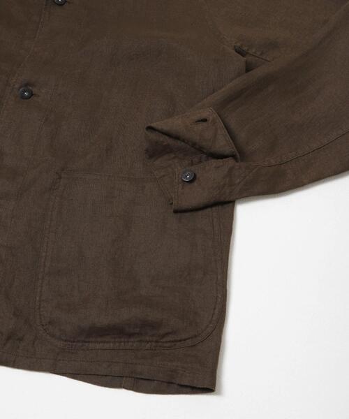 FORK&SPOON（フォークアンドスプーン）の「FORK&SPOON　リネンカバーオールシャツジャケット（その他アウター・メンズ・ベージュ系その他/ブラウン・5/4）」の21枚目の写真