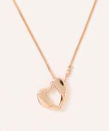 プレシャスメタル プレーティング スターリングシルバー ハートペンダント ネックレス