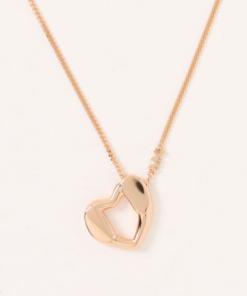 MICHAEL KORS(マイケルコース)の「プレシャスメタル プレーティング スターリングシルバー ハートペンダント ネックレス(ネックレス・レディース・ゴールド系・FREE)」の1枚目の写真