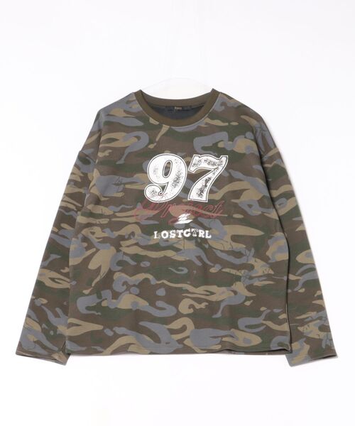 Ritzy（リッツィー）の「カモフラージュ ヴィンテージプリント オーバーサイズロン T（Tシャツ/カットソー・レディース・カモフラージュ・L/M）」の13枚目の写真
