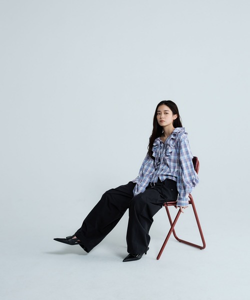 JEANASIS（ジーナシス）の「ミリタリータックボリュームパンツ/657336（その他パンツ・レディース・ベージュ/ホワイト/ブラック・FREE）」の15枚目の写真