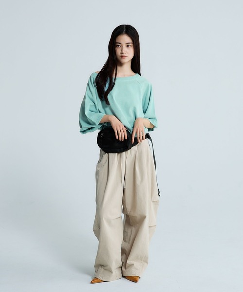 JEANASIS（ジーナシス）の「ミリタリータックボリュームパンツ/657336（その他パンツ・レディース・ベージュ/ホワイト/ブラック・FREE）」の17枚目の写真