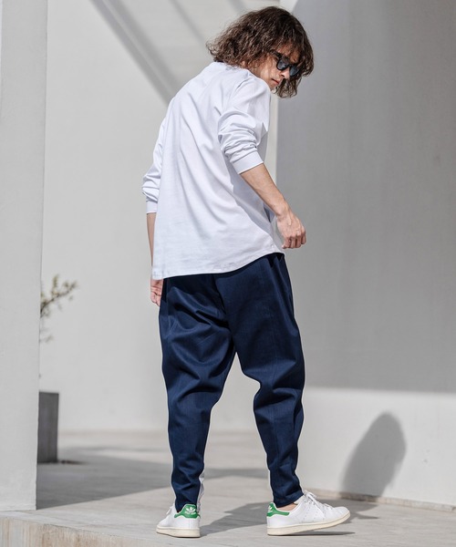 CAMBIO(カンビオ)の「mlt5597-ドレッシーポンチポケ付ロンT(HLCM0256)(Tシャツ/カットソー・メンズ・グレイッシュベージュ/ブラック/ホワイト・S/M/L)」の16枚目の写真