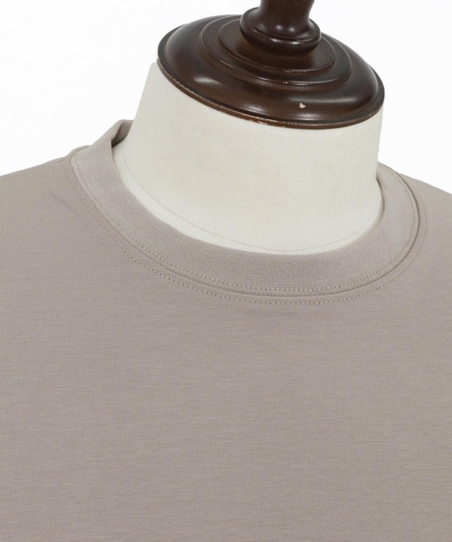 CAMBIO(カンビオ)の「mlt5597-ドレッシーポンチポケ付ロンT(HLCM0256)(Tシャツ/カットソー・メンズ・グレイッシュベージュ/ブラック/ホワイト・S/M/L)」の21枚目の写真