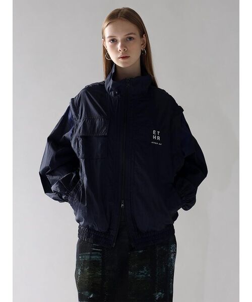 :ETHROF(イーサオブ)の「2WAY DOUBLE-ZIP NYLON JACKET(その他アウター・レディース・ネイビー/ロイヤルブルー/ブラック・MEDIUM)」の9枚目の写真
