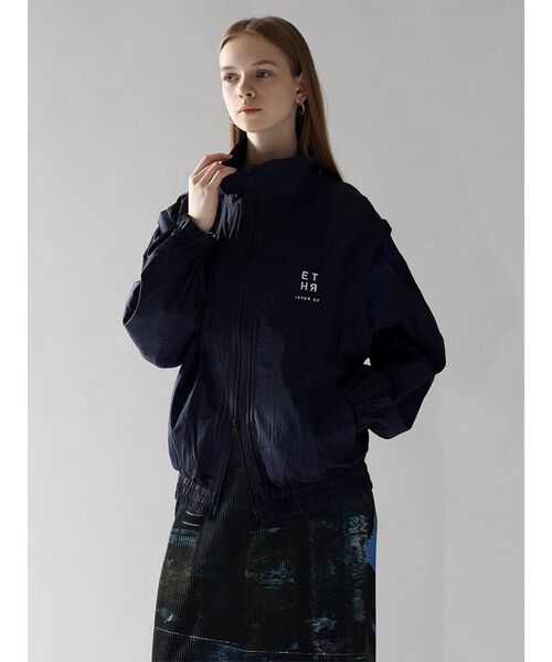 :ETHROF(イーサオブ)の「2WAY DOUBLE-ZIP NYLON JACKET(その他アウター・レディース・ネイビー/ロイヤルブルー/ブラック・MEDIUM)」の10枚目の写真