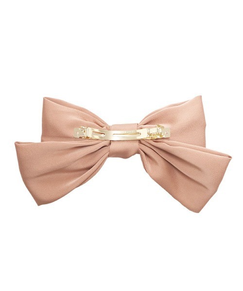 F i.n.t（フィント）の「サテンビックリボンバレッタ（バレッタ/ヘアクリップ・レディース・ネイビー/ミント/コーラルピンク/オフホワイト・FREE）」の9枚目の写真