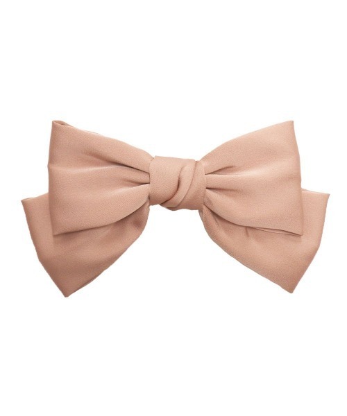 F i.n.t（フィント）の「サテンビックリボンバレッタ（バレッタ/ヘアクリップ・レディース・ネイビー/ミント/コーラルピンク/オフホワイト・FREE）」の6枚目の写真