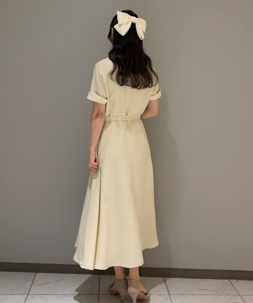 F i.n.t（フィント）の「サテンビックリボンバレッタ/fint フィント（バレッタ/ヘアクリップ・レディース・ネイビー/ミント/コーラルピンク/オフホワイト・FREE）」の12枚目の写真