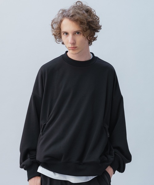 +phenix（プラスフェニックス）の「+phenix(プラスフェニックス) TECH SWEAT CREWNECK / テック スウェット クルーネック（スウェット・メンズ・ホワイト/ブラック/チャコール・L/M/XL）」の15枚目の写真