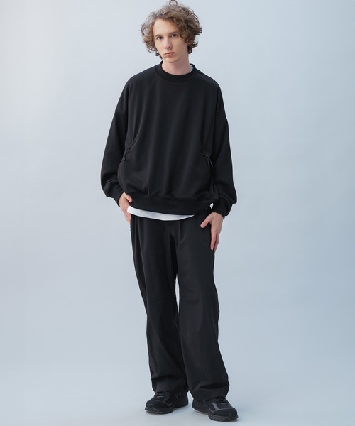 +phenix（プラスフェニックス）の「+phenix(プラスフェニックス) TECH SWEAT CREWNECK / テック スウェット クルーネック（スウェット・メンズ・ホワイト/ブラック/チャコール・L/M/XL）」の17枚目の写真