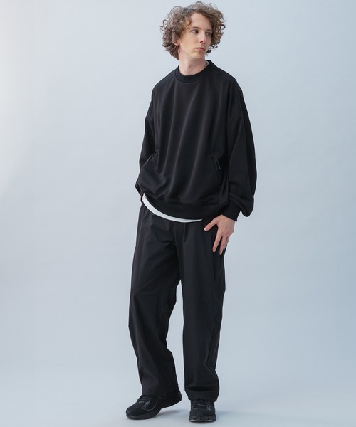 +phenix（プラスフェニックス）の「+phenix(プラスフェニックス) TECH SWEAT CREWNECK / テック スウェット クルーネック（スウェット・メンズ・ホワイト/ブラック/チャコール・L/M/XL）」の19枚目の写真