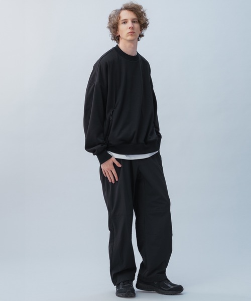 +phenix（プラスフェニックス）の「+phenix(プラスフェニックス) TECH SWEAT CREWNECK / テック スウェット クルーネック（スウェット・メンズ・ホワイト/ブラック/チャコール・L/M/XL）」の21枚目の写真