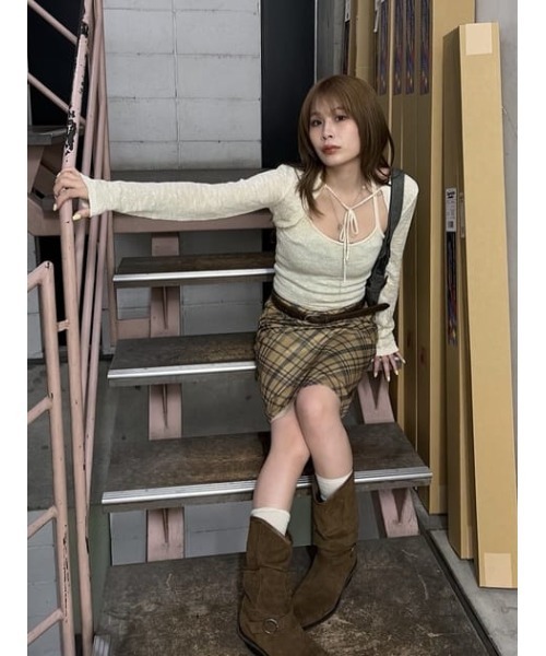 LAGUA GEM（ラグアジェム）の「CHECK MIDDLE スカート（スカート・レディース・イエロー系その他/ブラック・MEDIUM/SMALL/X-SMALL）」の21枚目の写真