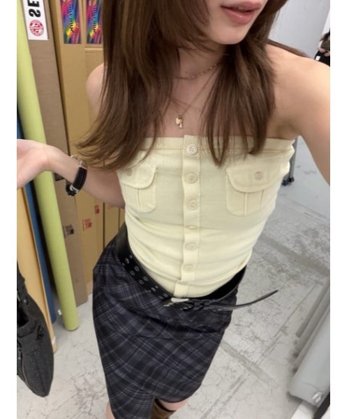 LAGUA GEM（ラグアジェム）の「CHECK MIDDLE スカート（スカート・レディース・イエロー系その他/ブラック・MEDIUM/SMALL/X-SMALL）」の18枚目の写真