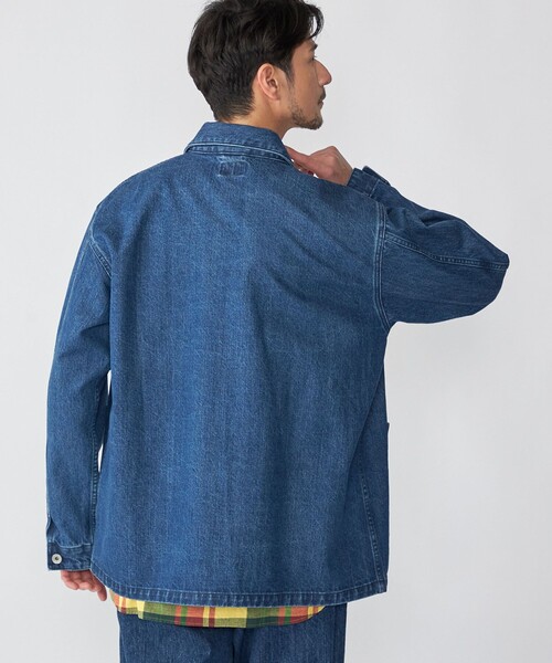 SHIPS(シップス)の「SHIPS: AUTHENTIC デニム カバーオール(カバーオール・メンズ・ネイビー/ロイヤルブルー・SMALL/LARGE/MEDIUM)」の9枚目の写真