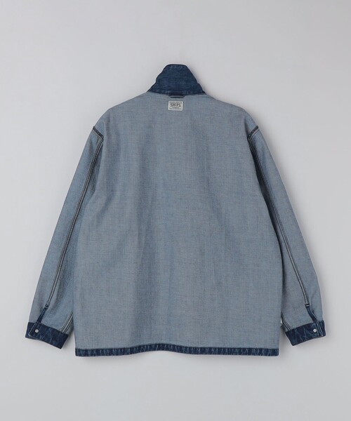 SHIPS(シップス)の「SHIPS: AUTHENTIC デニム カバーオール(カバーオール・メンズ・ネイビー/ロイヤルブルー・SMALL/LARGE/MEDIUM)」の14枚目の写真