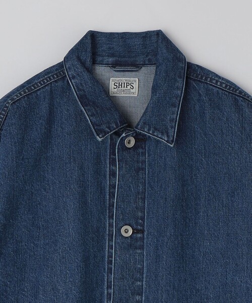 SHIPS(シップス)の「SHIPS: AUTHENTIC デニム カバーオール(カバーオール・メンズ・ネイビー/ロイヤルブルー・SMALL/LARGE/MEDIUM)」の15枚目の写真