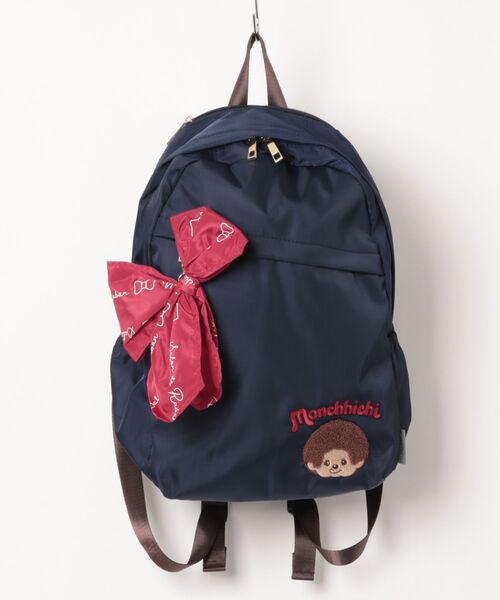SALON de RUBAN(サロンドルヴァン)の「【SALON de RUBAN / サロン ド ルヴァン】 モンチッチ デイパック(バックパック/リュック・レディース・ネイビー/ベージュ/ブラック・FREE)」の3枚目の写真