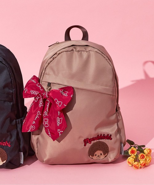 SALON de RUBAN(サロンドルヴァン)の「【SALON de RUBAN / サロン ド ルヴァン】 モンチッチ デイパック(バックパック/リュック・レディース・ネイビー/ベージュ/ブラック・FREE)」の2枚目の写真